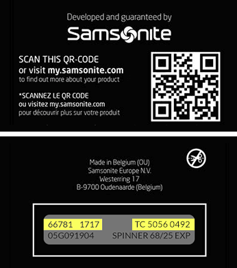 samsonite clearwater ltd dimensions