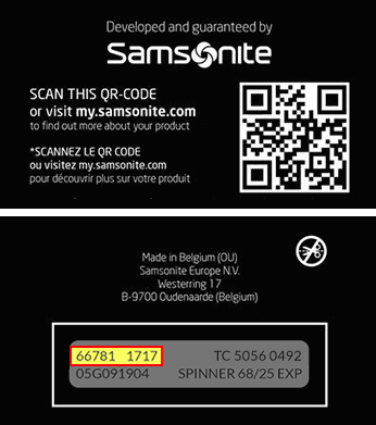 Samsonite id on sale